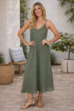 Milio Milano Italian Linen Maxi Slip Dress