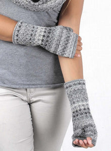 Shupaca Alpaca Gloves - Printed - Monochrome