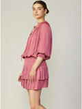 Current Air Andrea Pleated Mini Dress