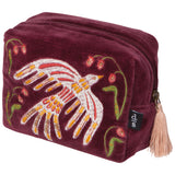 Danica Plume Embroidered Pouch