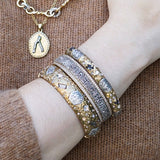 TAT2 Gold Oval Empire Bangle