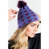 Lisa Todd Love Lines Beanie In Grotto Combo