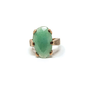 Bora Chalcedony Gold Plated Ring
